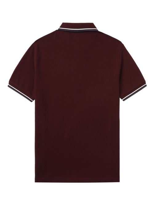 Polo manica corta con doppio bordino e logo ricamato FRED PERRY | M3600Y29